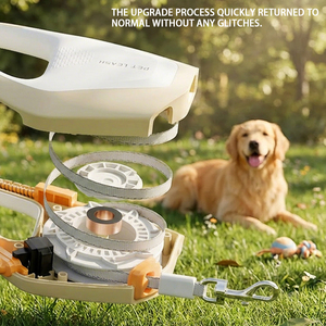 Correa para Perro Retráctil de 16 Pies con Retracción Automática, Fuerza de Tracción Ajustable en Múltiples Niveles, Material ABS Duradero para Exteriores - Product Image 6