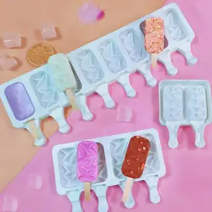 Molde de silicona para helado, molde decorativo de resina de chocolate, gelatina, fondant, postre, pastel, 3D
