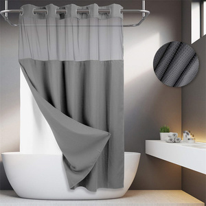 <span class=keywords><strong>Tenda</strong></span> da <span class=keywords><strong>Doccia</strong></span> Senza Ganci <span class=keywords><strong>con</strong></span> Rivestimento a Incastro, Qualità Alberghiera, Effetto Spa - Product Image 1