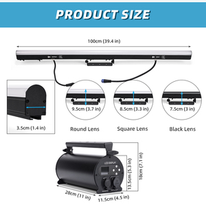 Ip65 không thấm nước RGB 3in1 LED Pixel Bar ánh sáng artnet DMX512 kiểm soát DJ Đảng Strobe Stage Strip ánh sáng cho KTV Disco hộp đêm - Product Image 4