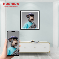 22 33 pouces carrés Android mince cadre photo numérique portefeuille moniteur artiste intérieur 2k 4k nft écran avec logiciel nft