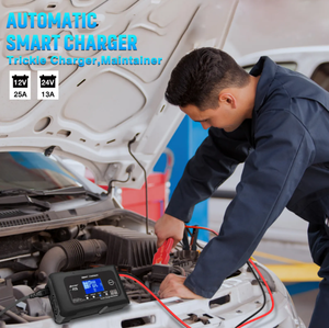 Chargeur <span class=keywords><strong>de</strong></span> Batterie Intelligent HTRC 25A pour Voitures et Motos, 12V/25A 24V/13A Automatique 7 Étapes, Port CA 240W PD pour PB LiFePO4 Plomb-Acide - Product Image 6