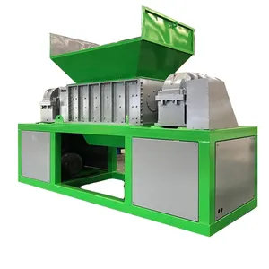 Trituradora de chatarra, plástico, madera y vidrio, trituradora, máquina de reciclaje, trituradora de doble eje de metal