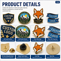 Fabricant Flyances, vente en gros de badges en émail personnalisés pour équipes de football universitaire, badges de club de football en métal, broches