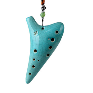 Ocarina en céramique artisanale à 12 trous, tonalité Alto C, pour débutants et enseignement scolaire, approvisionnement en gros directement de l'usine - Product Image 1