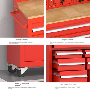 Heavy-Duty di động tự động sửa chữa hộp công cụ đa mục đích bơm bảo trì Locker dày bánh xe thép công cụ phần cứng hội thảo - Product Image 6