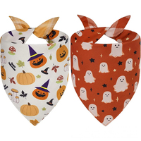 Nouvelle Tendance : Bandana de Noël Personnalisé pour Chien, Écharpe de Fête pour Chat (Citrouille, Maïs Sucré) – Accessoires pour Chiens et Chats