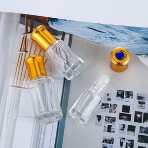 Hot Selling <b>Perfume</b> Attar Fancy Roll on <b>Bottles</b> 3 ml 6 ml 9 ml 12 ml Essential Oil Glass Octagon Roller <b>Bottle</b> - Product Image 6