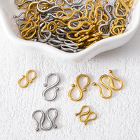 Connecteur de collier et bracelet en acier inoxydable 304 plaqué or 18 carats avec fermoirs M et S, accessoire de bijouterie DIY, fabriqué à Yiwu, Chine