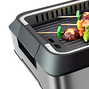 Hot Bán Đen Kích Thước Gia Đình Tabletop Tấm Hộ Gia Đình Trong Nhà Nhỏ Nướng Điện Hàn Quốc Nướng Thịt Nướng <span class=keywords><strong>Pan</strong></span> - Product Image 3