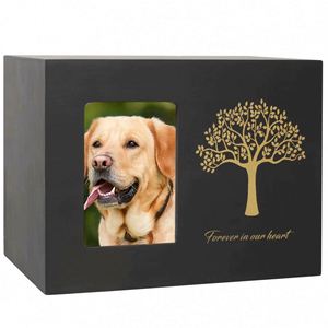 Luxury High End Pine Wood Pet Urns <b>for</b> <b>Ashes</b>-Home of Angels Angel Design Loss Pet Sympathy Remembrance Gift - Product Image 1