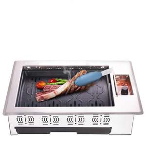 مصنع الصين شواية كهربائية من الفولاذ المقاوم للصدأ فرن شواء غير لاصق خالي من التدخين للمطاعم طاولة الشواء - Product Image 5
