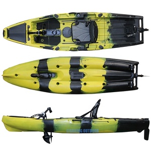 10FT แป้นเหยียบเท้าแบบใบพัดเดียวเรือแคนูคายัคสำหรับตกปลา - Product Image 4