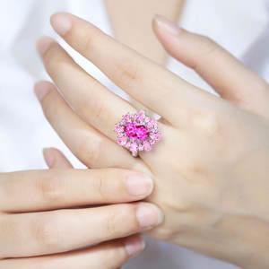 Bagues en argent <span class=keywords><strong>2021</strong></span> de saphir pour femmes, bijoux tendance, en argent 925, vente en gros, nouvelle collection - Product Image 6