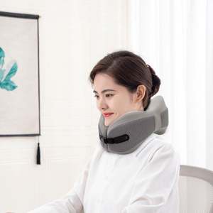 Oreiller de voyage ergonomique en mousse à mémoire de forme en U, personnalisé avec logo d'entreprise, respirant et doux, pour un soutien optimal du cou - Product Image 4