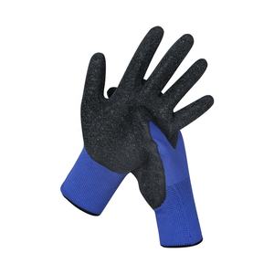Fábrica de China, venta al por mayor, nailon antideslizante, seguridad, arrugas, látex, trabajo, seguridad, látex, guantes de construcción - Product Image 4