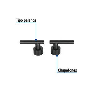 Master con 24 unità Set di 2 maniglie mixer, leva, nero, Tubig - Product Image 2