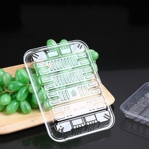 Siêu thị trái cây tươi khay rau quả dùng một lần vật nuôi nhựa hình chữ nhật trái cây Khay trong suốt vỉ bao bì thực phẩm khay - Product Image 4