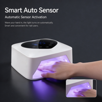 Lampe à ongles UV LED professionnelle rechargeable haute puissance, sans fil, séchage rapide, faible bruit, portable, pour usage domestique et en salon