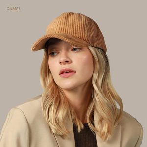 Corduroy Baseball Cap Unisex Adjustable Lightweight Casual Curved Brim Cotton Yarn Material - Product Image 5