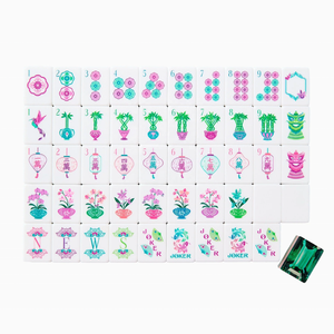 Juego de Mahjong Americano Personalizado OEM de 4 Capas de Acrílico Grabado, <span class=keywords><strong>Oh</strong></span> My Emerald, 1.2 Pulgadas, 160 Fichas, Juego de Viaje de Lujo - Product Image 2