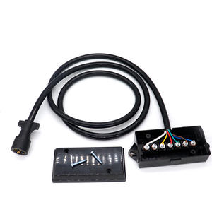 Kit de cables de remolque de 7 vías, cable de luz de enchufe de remolque de 7 pines, arnés de cableado de freno para RV, barco automotriz - Product Image 1