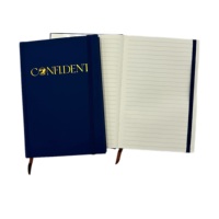 Carnets en cuir PU personnalisés en gros, estampage à chaud en feuille d'or, papier offset, cahier d'exercices, carnet relié, impression de carnets