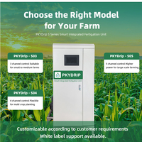 Unité de fertigation modulaire PKYDrip, système d'irrigation goutte à goutte intelligent à 3-4-5 canaux, surveillance de l'EC/pH haute précision, débit d'injection de 600L/h