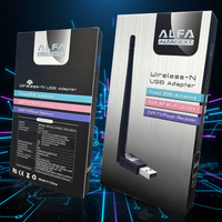 Carte réseau LAN ALFA de haute qualité USB 2.0 2,4 GHz 150 Mbps CE, adaptateur WiFi externe Realtek pour serveur