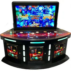 De gros arcade machine console-Console de jeux vidéo d'intérieur pour enfants, ensemble de 3 joueurs, runnings de jeux d'arcade, jeux de tir