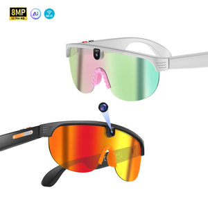 Occhiali Sportivi G5 con Protezione UV, AI Smart 8MP, Antivento, Riproduzione, Chat GPT, Traduzione AI, 2 Lenti, Trasferimento Wi-Fi - Product Image 1