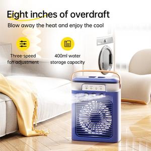 Mini Air Conditioner, <b>Cooler</b> Fan, Rechargeable Portable Desk Air Cooling Humidification Quiet Air <b>Cooler</b> for Summer Season - Product Image 3