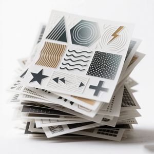 Embossing <b>Sticker</b> Label <b>LOGO</b> Printing Custom Sealing Matte <b>Sticker</b> Custom Adhesive Brand <b>logo</b> <b>Stickers</b> - Product Image 5