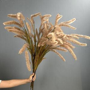 ช่อดอกหญ้าแพมพัสประดิษฐ์ สไตล์ชนบท ตกแต่งบ้าน ต้นไม้ปลอม ตกแต่งห้องนั่งเล่น โต๊ะอาหาร จัดดอกไม้ประดับ - Product Image 1
