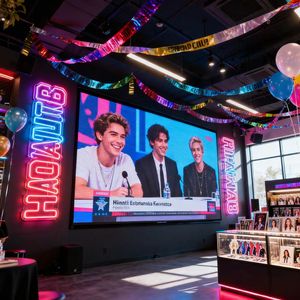 <span class=keywords><strong>Club</strong></span> de fans de célébrités, écran LED de 231 pouces, lieu de réunion pour signature, lecture de vidéos, œuvres et faits de la célébrité, conférence de presse, mur vidéo - Product Image 5