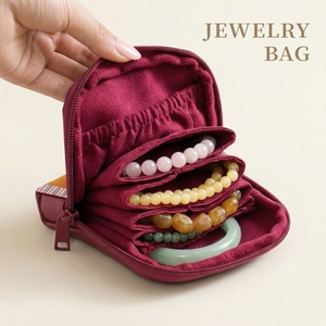 Bolsa de Joyería Creativa, Organizador de Joyas de Lujo, Bolsa de Viaje Compacta para Collares, Anillos, Pulseras de Cuentas y Curiosidades para el Hogar - Product Image 1