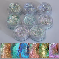 Verre de cristal aurore miroir arc-en-ciel transparent effet caméléon optique pigment variable revêtement plastique peinture bateau vente en gros