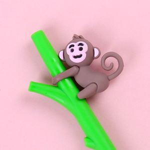 Bolígrafo de Gel de Plástico con Diseño Creativo de Mono Abrazando un Árbol, Tinta Azul, Logotipo Personalizado, para Eventos Corporativos, Publicidad, Niños - Product Image 3