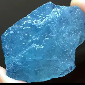 High Quality Natural Blue Aquamarine Stone Quartz Raw Crystal Rough Gemstone Mineral Specimen Price For Jewelry Making