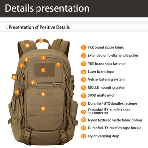 خفيفة الوزن عالية السعة للاستخدام الخارجي متعدد الوظائف لتسلق الجبال والتنزه والتخييم - Product Image 4