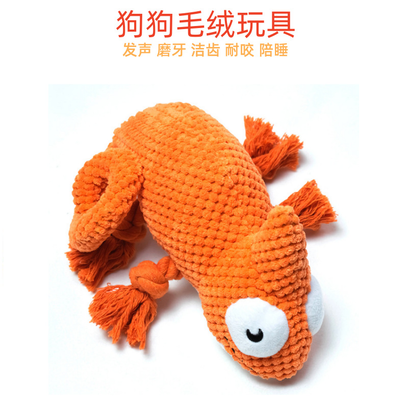 Orange Lizard with Knot
