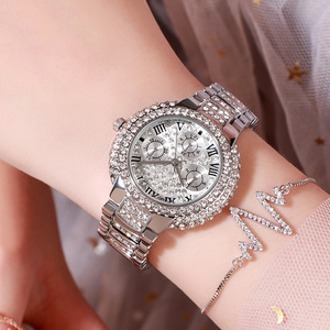 Tww-230420-1 <span class=keywords><strong>2023</strong></span> Nouvelle <span class=keywords><strong>montre</strong></span>-bracelet sportive <span class=keywords><strong>tendance</strong></span> en or pour femmes, <span class=keywords><strong>montre</strong></span> de luxe brillante avec bijoux en diamant pour femmes, design pour filles - Product Image 4