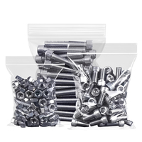 Sacs Ziploc en LDPE sur mesure pour usine, résistants à l'humidité, refermables, emballage plastique robuste pour pièces de quincaillerie et supermarchés