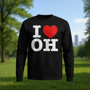 T-shirt à manches longues I Heart Ohio OH Love - Product Image 3