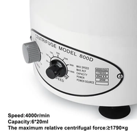 Machine de laboratoire médicale de bureau avec minuterie 4000 tr/min pour le plasma PRP et le sérum sanguin, de haute qualité