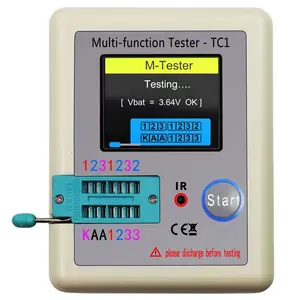 Medidor de Transistor LCR multifuncional, LCR-TC1, para Transistor de resistencia de diodo, triodo