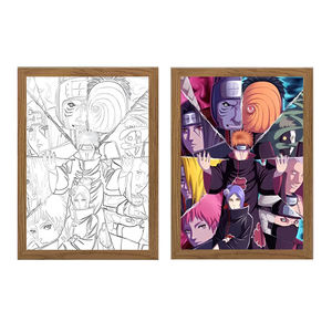 Décoration de bureau moderne, boîte à lumière LED avec cadre d'art <span class=keywords><strong>anime</strong></span> pour salle de divertissement - Product Image 4