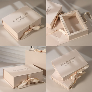 Luxury Custom Recycled Paper Cardboard Gift Box 2mm Thick <strong>Book</strong> Shaped Rigid <strong>Boxes</strong> with Ribbon Eco-Friendly Design - Product Image 2