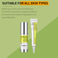 Crème Visage Anti-Âge au Rétinol 2026, Sérum Concentré, Flacon Airless Scellé, Nutriments Raffermissants, Pour Zones Sèches des Yeux