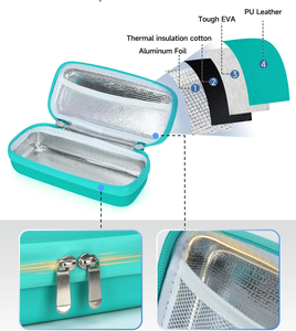 Boîte de rangement étanche pour flacons d'insuline, glacière de voyage, sac isotherme pour diabétiques pour transporter les fournitures, garder les médicaments au frais - Product Image 4